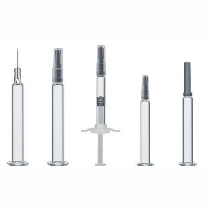 empty beauty glass syringes with needles for cosmetic 1ml 3ml