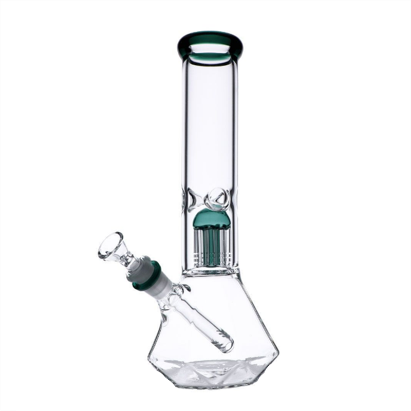 8'' Hookah Glass Water Pipe Bong Smoking Tobacco Pipe Beaker Filter Shisha  Bowl