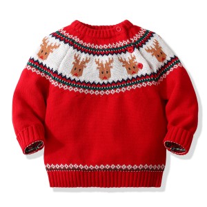 Baby Sweater Romper Girl Boy Knitted Sweatshirt Pullover Tops Fall Winter Clothes