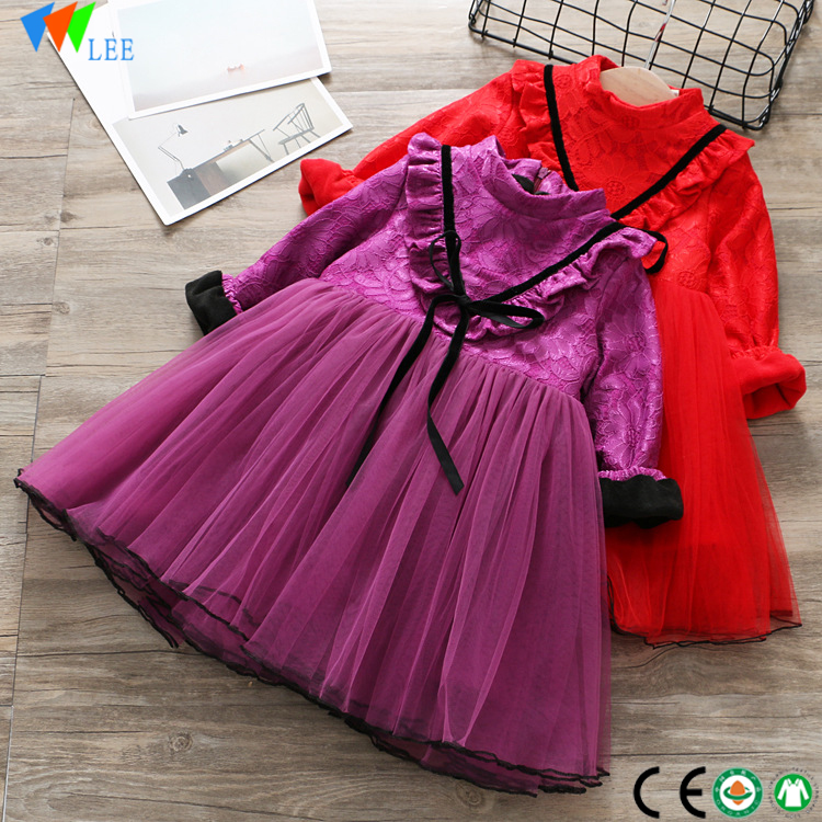 china výroba nového modelu dívka dress100% bavlna děti oblékají šaty baby dívky velkoobchod