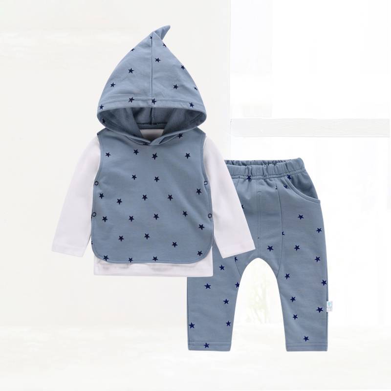 2017 wholesale plain children 3pcs carters baby clothing set