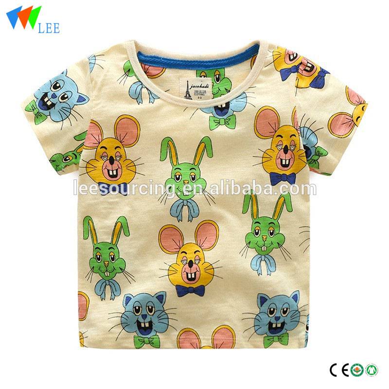 Newly Arrival Glitter Shorts - Cute style 100% cotton animal printing boys children t shirt – LeeSourcing