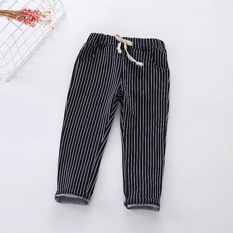 Wholesale striped baby harem pants kids linen leggings