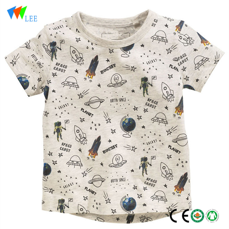 wholesale New design children's summer short-sleeved wholesale cotton kids t-shirt