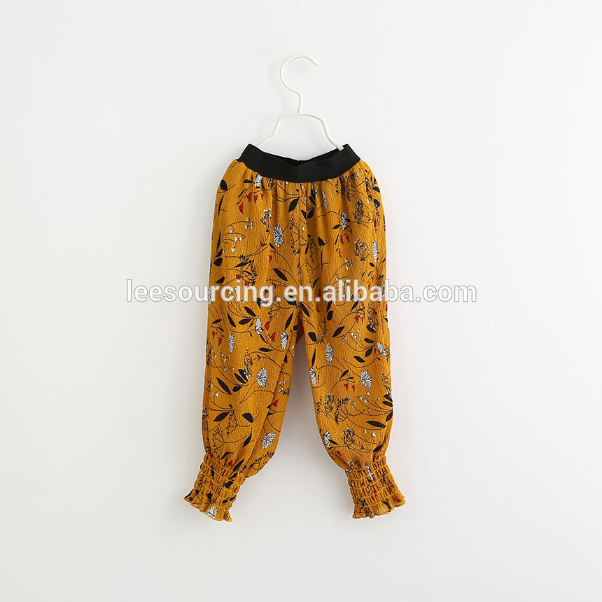 Summer full printing harem pants wholesale baby girl pants
