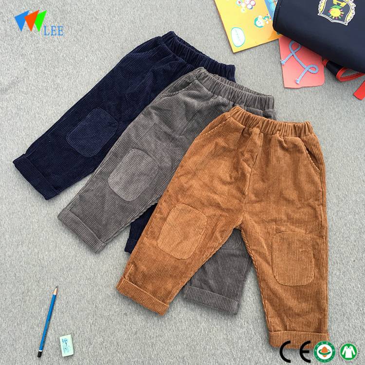 нови стил мода памучни детски дрехи на едро момчета панталони