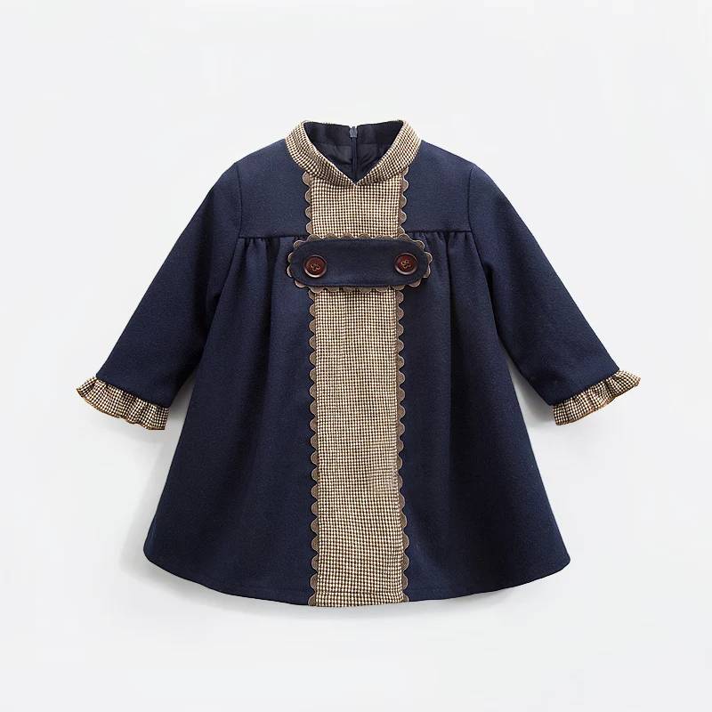 2018 Senaste Design Baby kläder Embroidery Cotton Party flickor födelsedag klänning