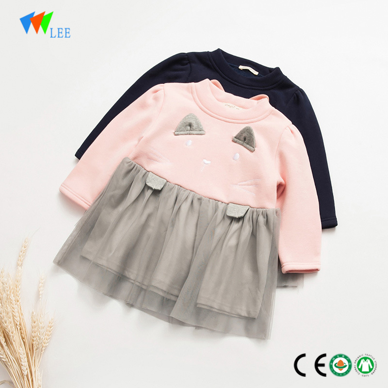fabricación xunto China bebé nenas levar deseños vestido de algodón para nenos