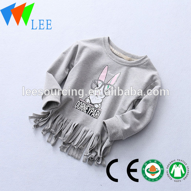 100% cotton casual children tops/wholesale baby tops/child models top 100