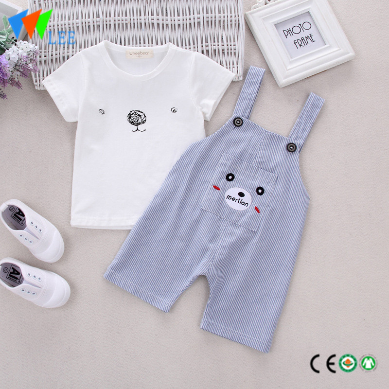 summer cat shirts suspender trousers carter's baby spanish clothing kids sets