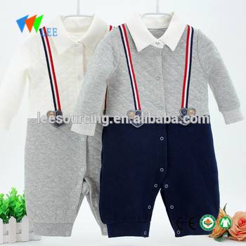 Winter cotton beautiful baby clothes romper playsuit newborn baby infant boy layette