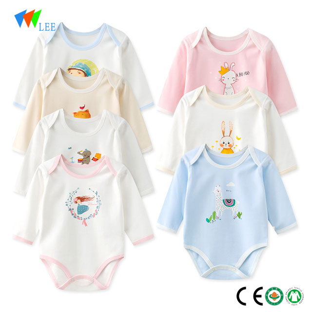 1-2T wholesale high quality baby print clothes romper
