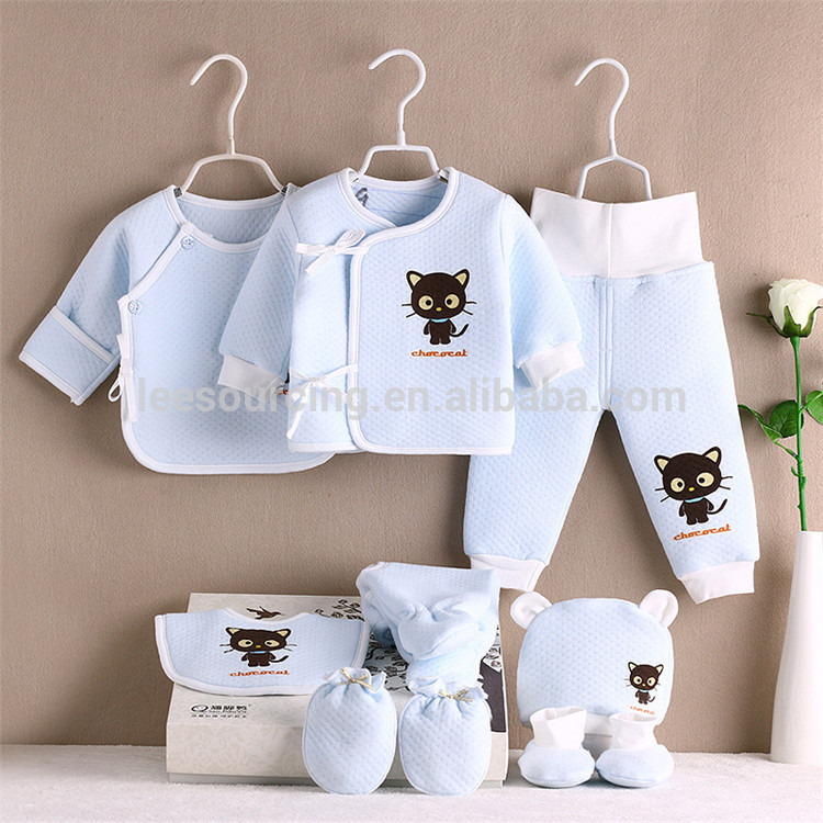 Newborn winter cotton wear 8 pcs baby clothes gift set