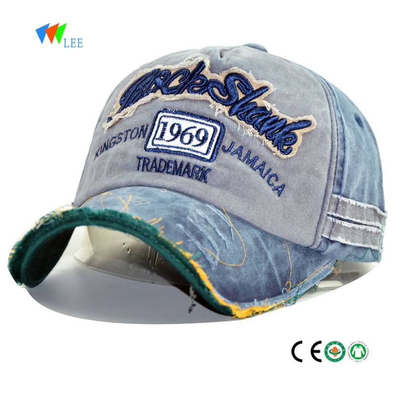 high quality new design embroidery cotton custom baseball caps