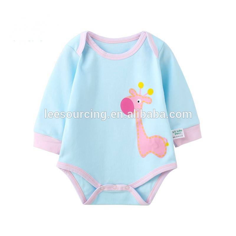 Wholesale fashion cotton baby onesie custom printing baby romper suit