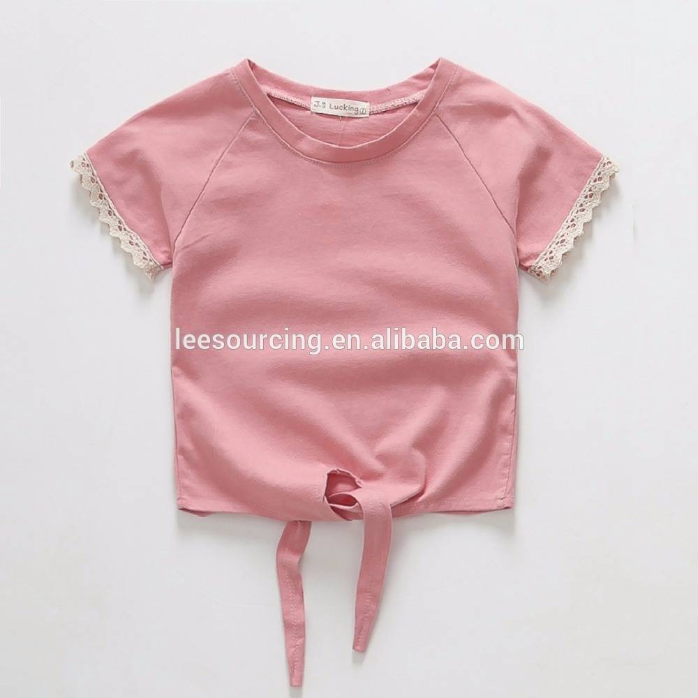 Good Wholesale Vendors Kids Boy Clothes Sets - New fashion soft cotton plain blank baby girls top – LeeSourcing