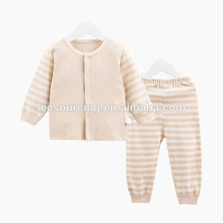 Spring Autumn 2pcs organic baby clothing sets