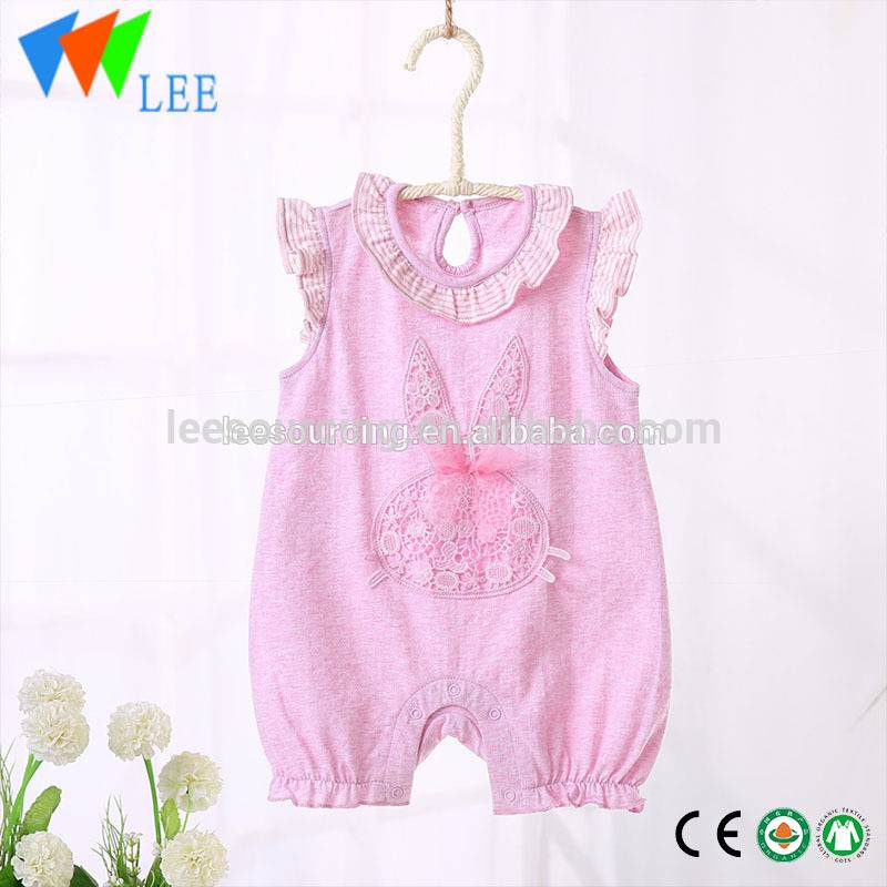 Summer Baby Clothes Romper Natural Colored Cotton Sleeveless Newborn Short Climbing Jumpsuit Clothes