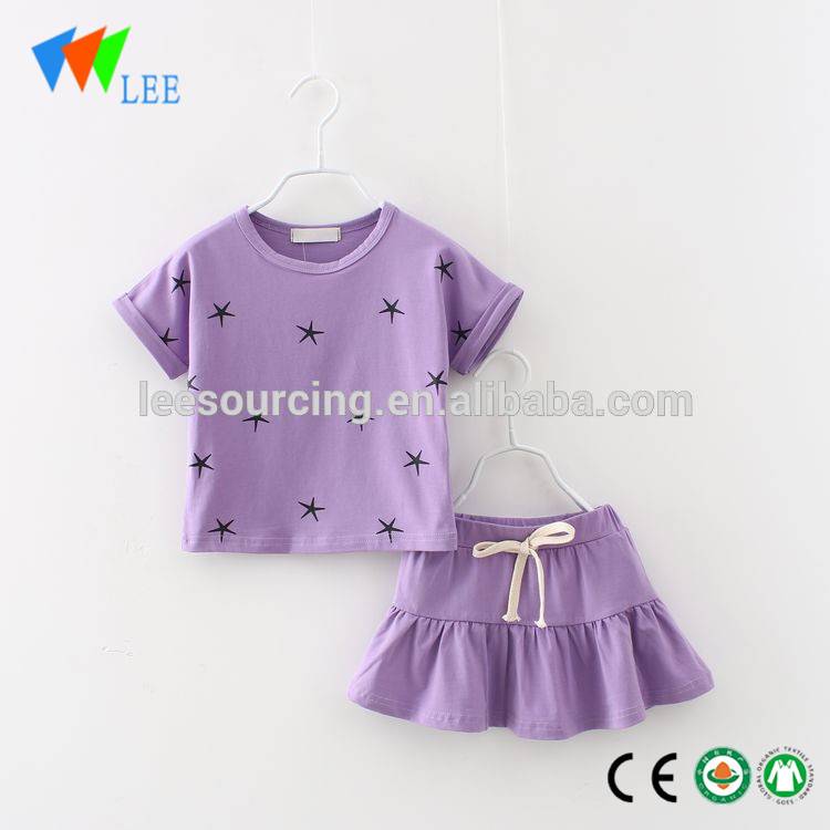 Hot sale Cotton Baby Boy Clothes - Cotton Girl T shirt and skirt set Girl summer clothes set – LeeSourcing