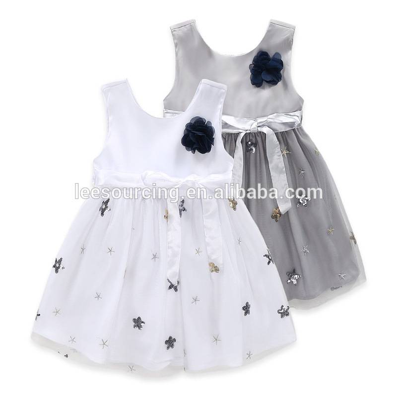Manufactur standard Chlidren Shorts - Summer fancy flower sleeveless children girl party dresses – LeeSourcing