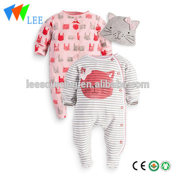 Wholesale long sleeve keep warm baby romper set baby cotton gift set