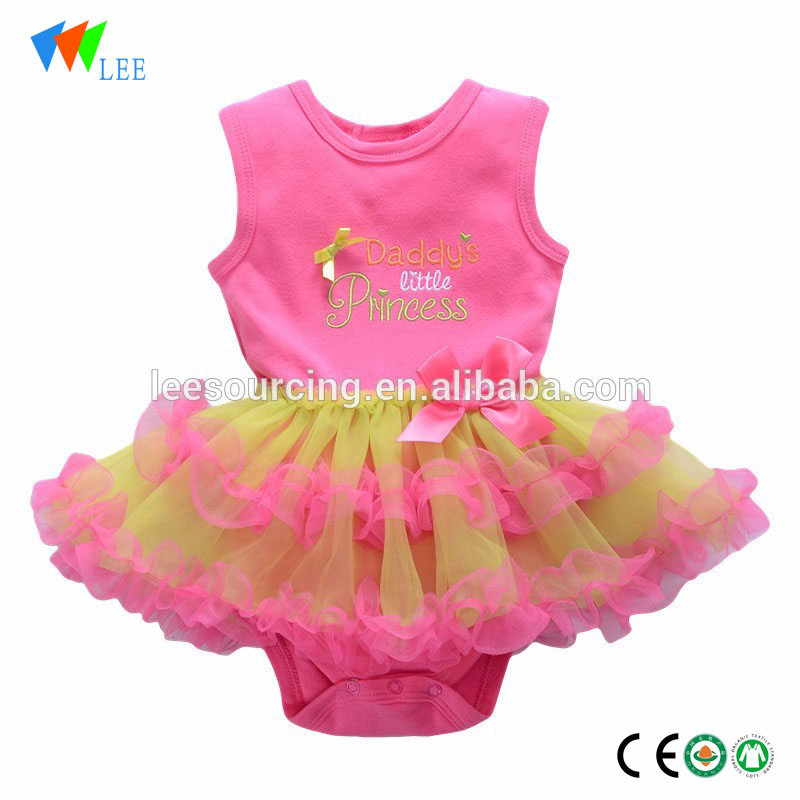 Factory For Wholesale Children Top - Wholesale summer sleeveless baby girl romper dress – LeeSourcing