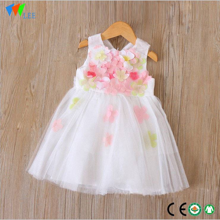 Short Sleeve günstiger Preis Mode-Baby Tropfentaille Kleid