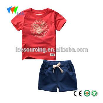 maglietta del bambino breve set insieme dei vestiti del bambino