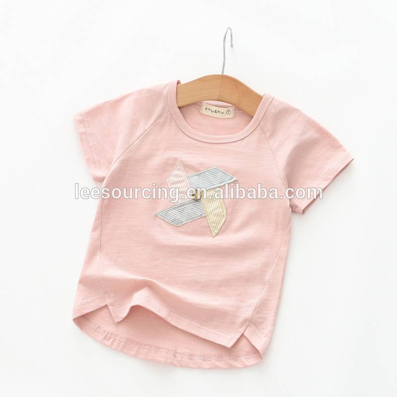 Reasonable price for Girls Summer Dress - Summer simple style pattern cotton wholesale kids round neck t-shirt – LeeSourcing