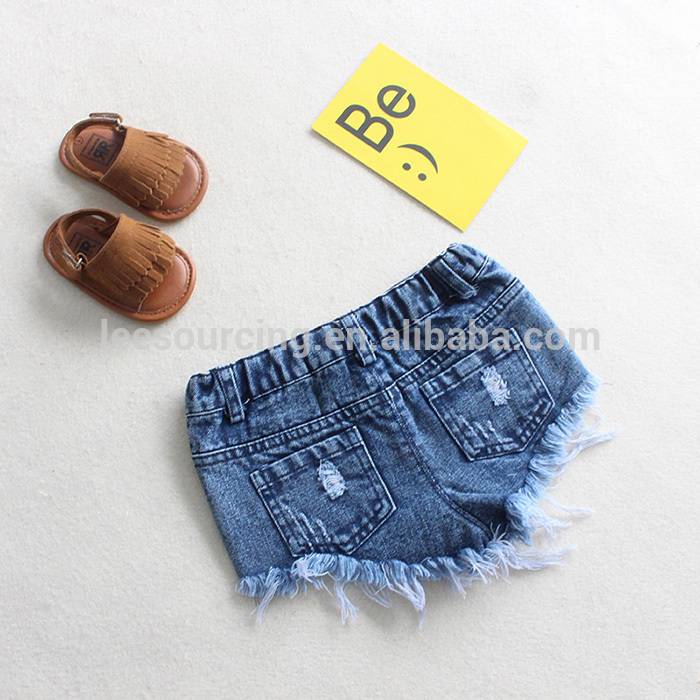 Kids shorts summer boutique shorts baby girls kids jeans fashion cheap bulk denim shorts