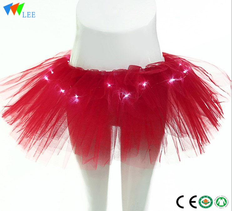 Hot sale new design girl ballet tutu dress with Led light