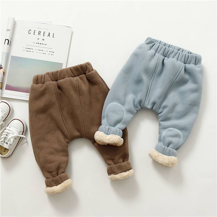 Bebés Nenas Nenos Roupa de algodón nenos calzas longas Informal Pantalóns elástico na cintura Harem