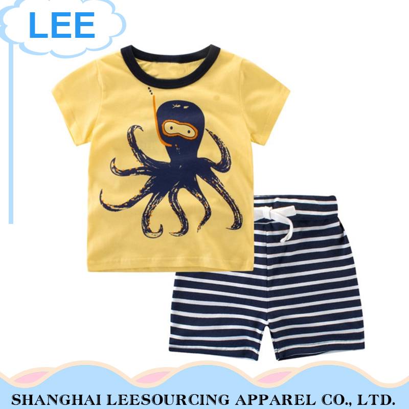 China Factory for Wood Hot Stamping - New Baby Boy Clothing Set baby clothing 2 pieces t shirt and shorts – LeeSourcing