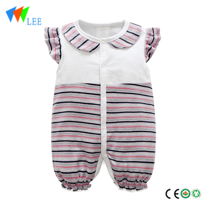 clothing body long leg knitted baby short striped rompers