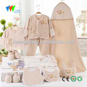 hot selling baby clothes organic cotton classical newborn baby gift set