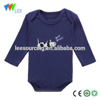 Newborn baby clothes long sleeve bodysuit baby romper100% cotton jumpsuit wholesale