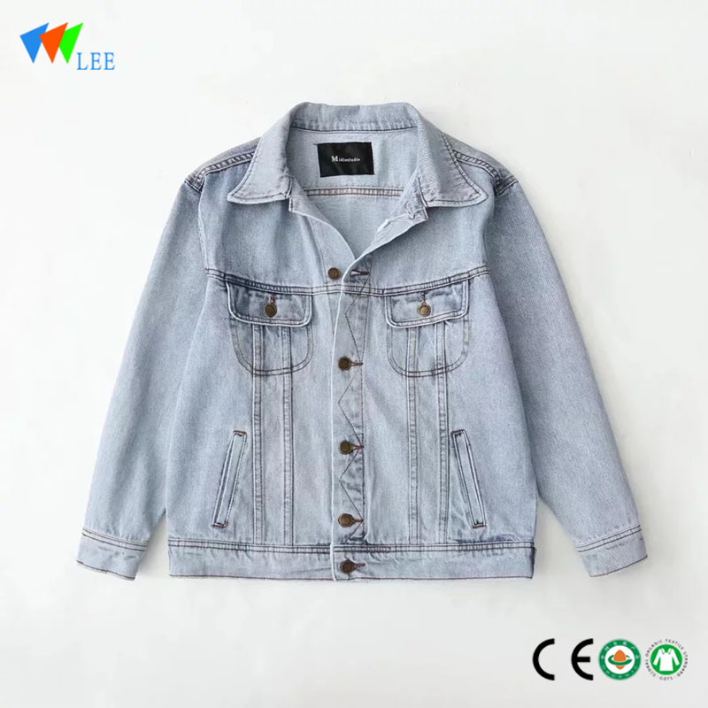 wholesale 2018 fashionable baby kid custom denim jacket