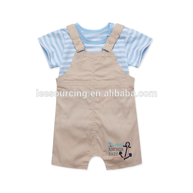 Good Wholesale Vendors Organic Baby Romper Set - New Fashion boys clothing 2 pcs overalls baby boy clothes set – LeeSourcing