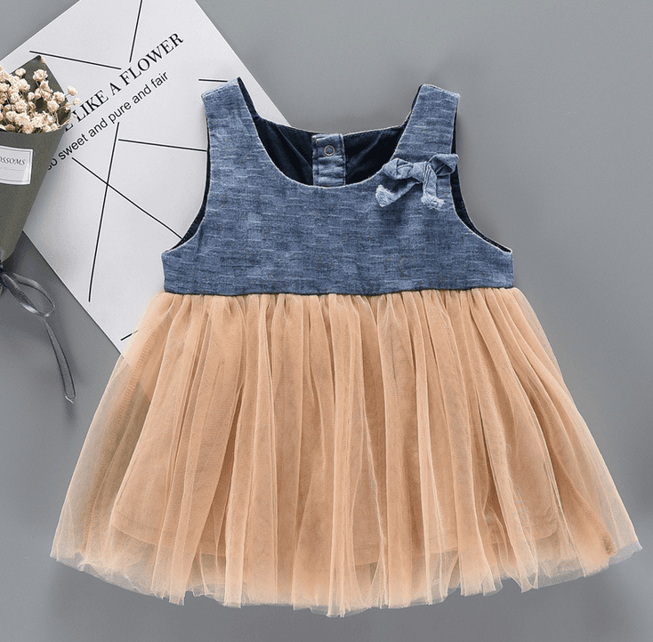 Wholesale Price Hooded Baby Rompers - Kids frock girls party design linen princess dress – LeeSourcing