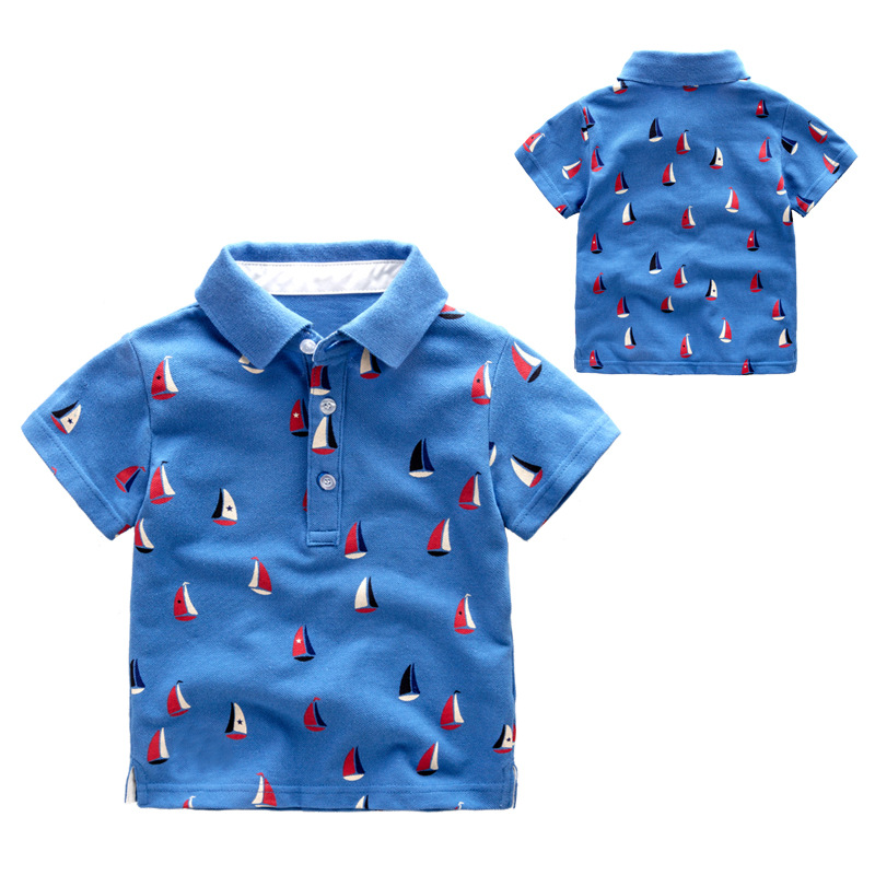 تابستان پسران طراحی جدید تی شرت بچه پنبه ای عمده فروشی تی شرت