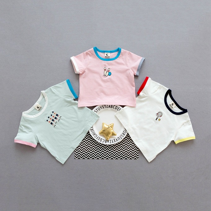 Laadukasta Kiina toimittaja halpa Pikkulasten vaatteet kesän kirjonta Vauvan vaatteet lasten t-paita