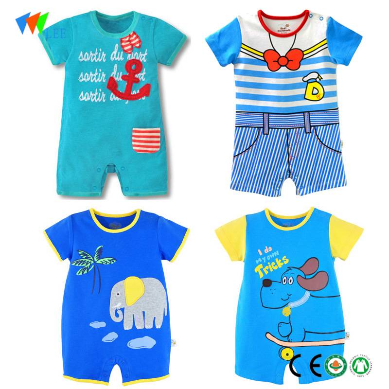 new style china manufacture summer short sleeve baby clothes cotton plain onesie newborn wholesale kids romper