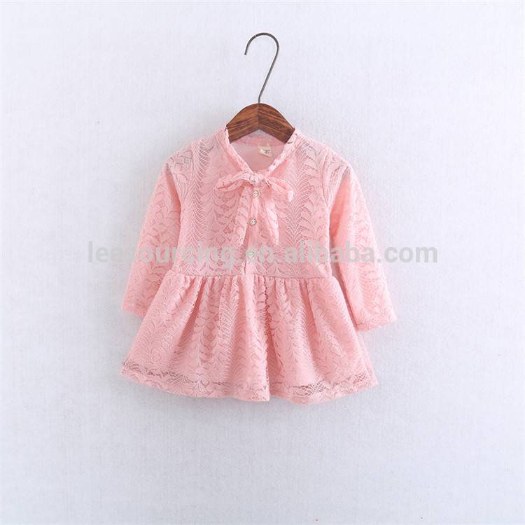Wholesale Autumn Baby Girls Princess Long Sleeve Children's Lace Dress
