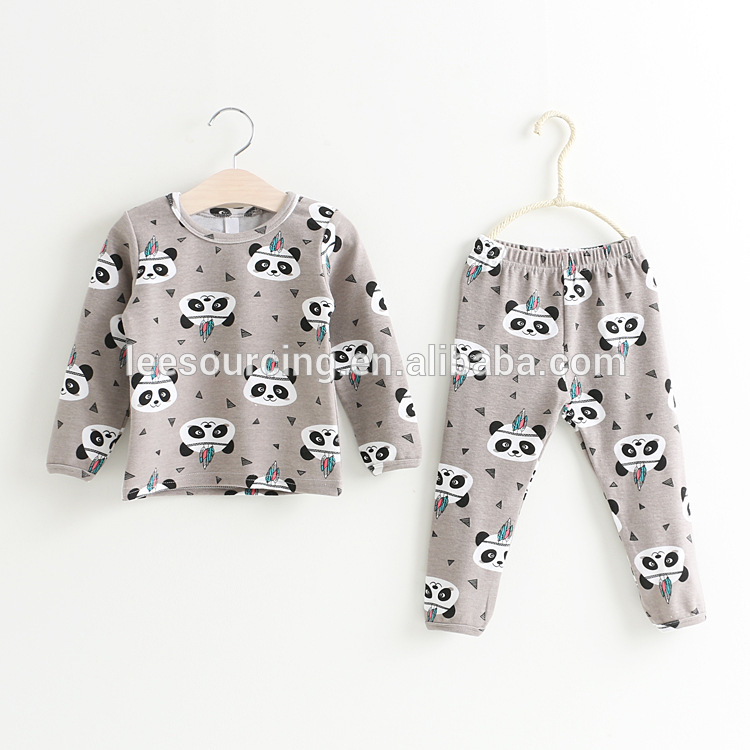Spring style soft cotton animal printing children pajamas
