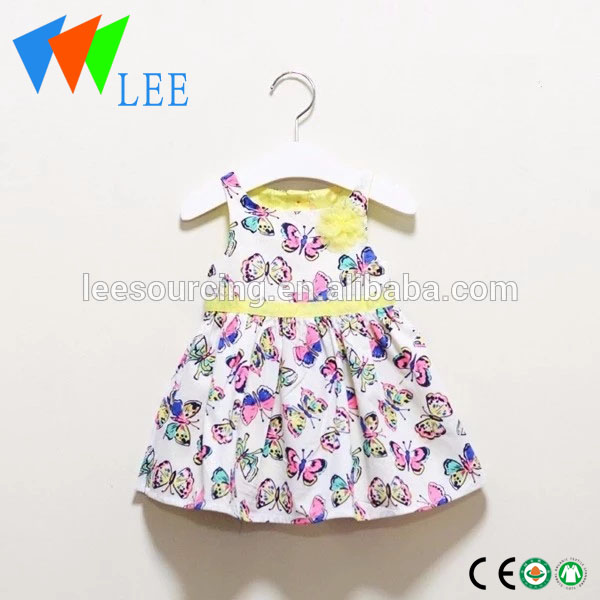 Baby Girl Butterfly Dress Vest Children Tank Dress
