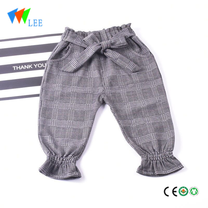 pants for children girls fashion pants design closed foot trousers