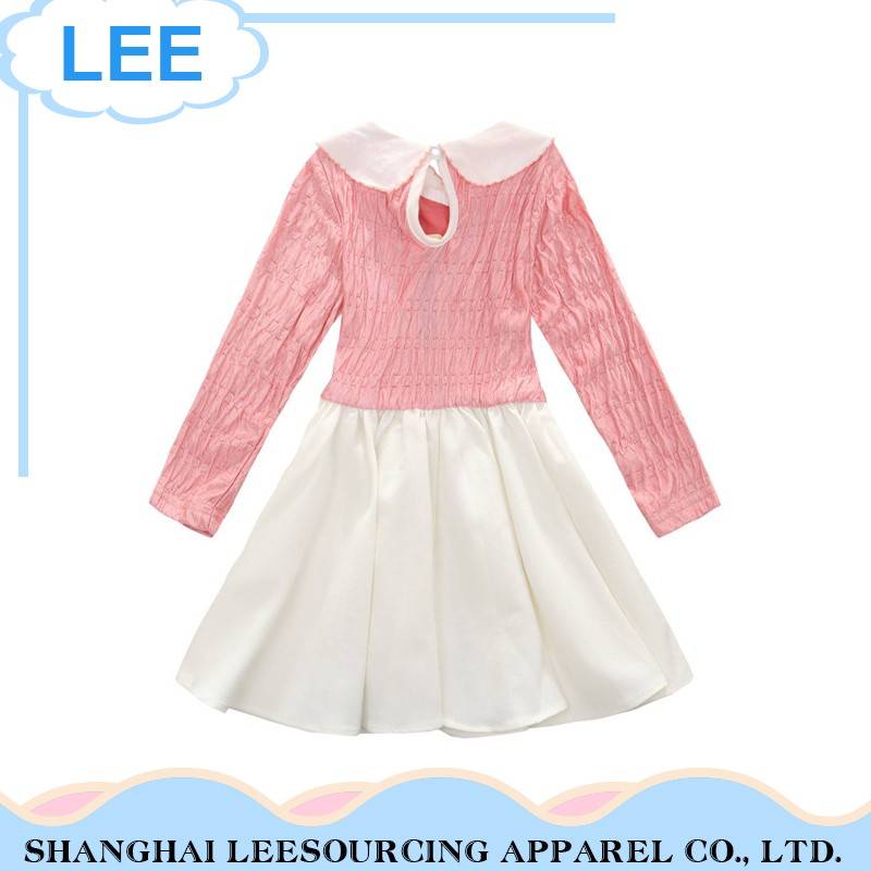 China Supplier Nice Red Printing Baby Girl Ruffle Sleeve Dress