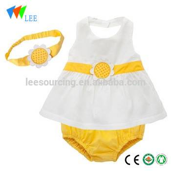 Wholesale Toddler Girl Swing Top Ruffle Bloomer 2 Piece Sets Summer Baby Clothes Clothing With Headband