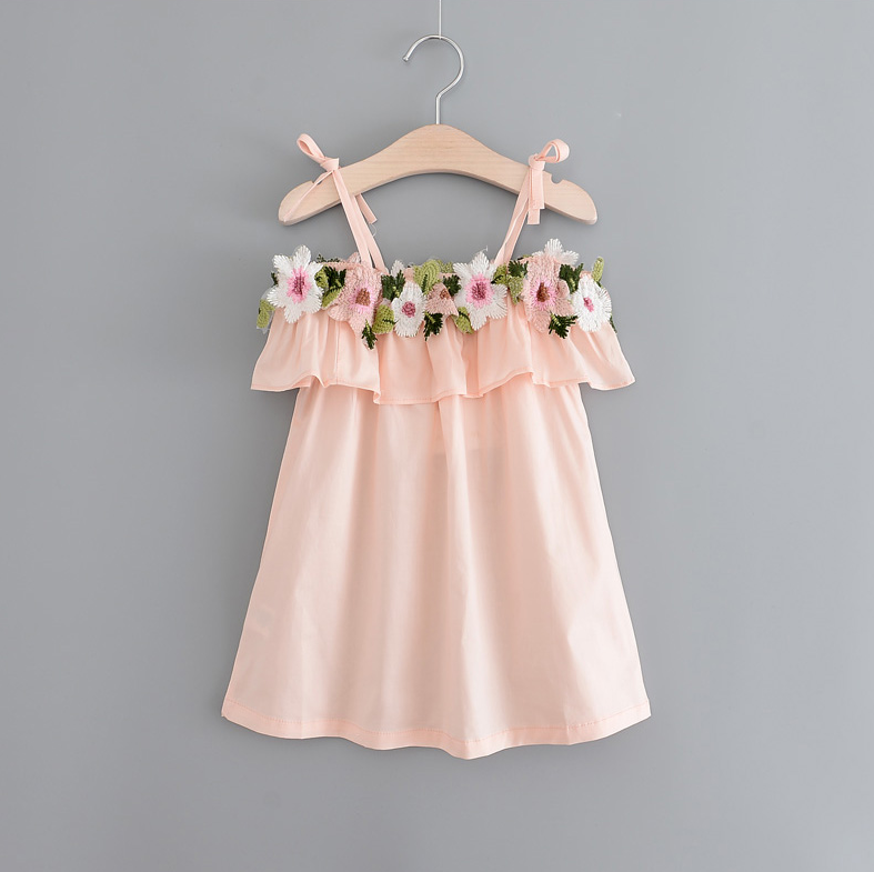 Best Price on Girls Mini Shorts - Summer Kids clothing crochet baby girl party braces dress – LeeSourcing