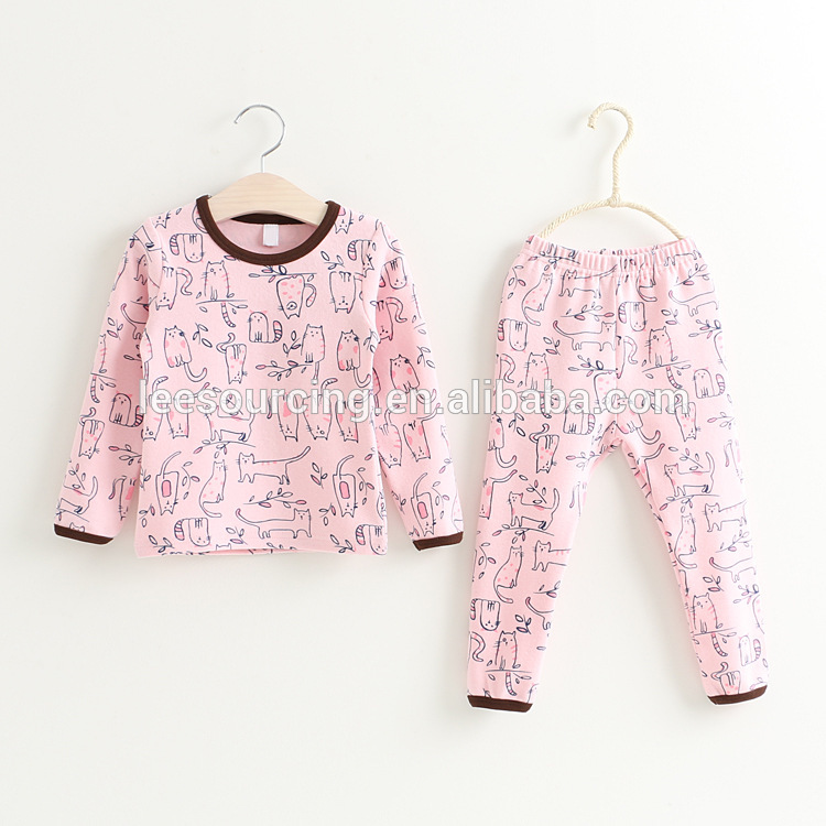 Top Suppliers Baby Girls Winter Pants - Hot sale cotton long sleeve printing girls children pajamas – LeeSourcing